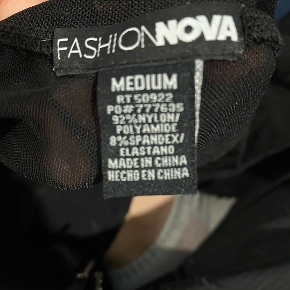 Fashion Nova Mesh Crop Top - Picture 3 of 3